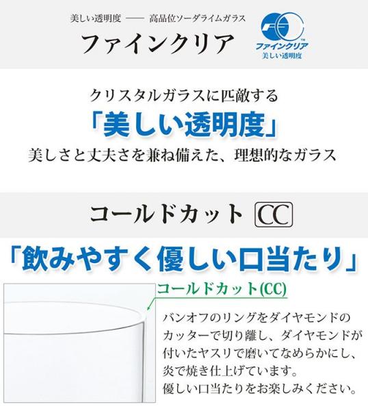 東洋佐々木ガラス T24107HS ウォーターバリエーション  タンブラー 6個入 325ml
