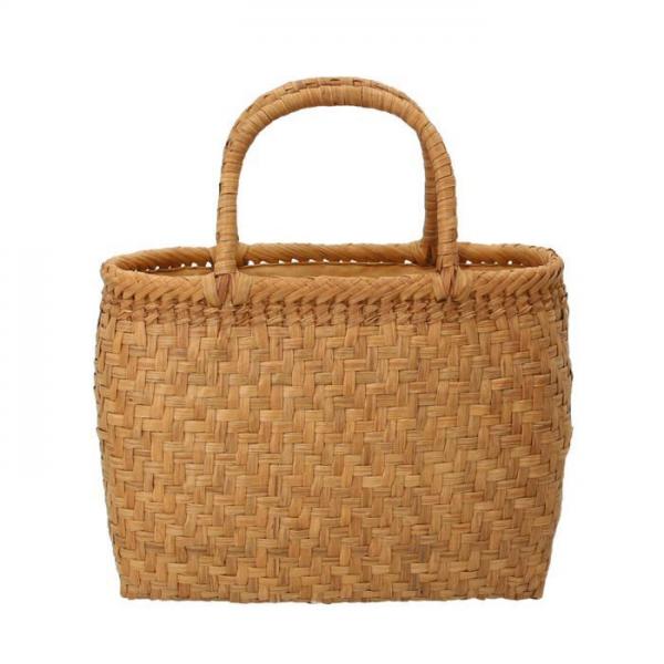 【 スタンダードタイプ 】山葡萄バッグ 網代編み Sサイズ山葡萄 かごバッグ s 通販 トート カゴバッグ 籠バッグ トートバッグ バッグ 鞄 レディース 国産 柿渋 小さめ おしゃれ 手提げ 浴衣 シンプル かばん 夏 山ぶどうバッグ