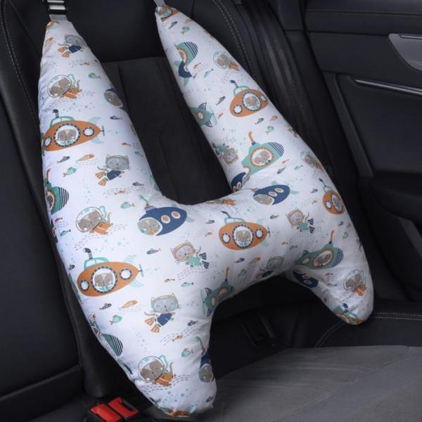 こども 車 シートベルト クッション 通販 シートベルト枕 H型 シートベルトカバー シートベルトクッション 車用まくら ショルダーパッド 子供 キッズ かわいい おしゃれ 取り外し可能カバー 洗える 取付簡単 セーフティ ドライブ 抱き枕 首保護 車用品 カー