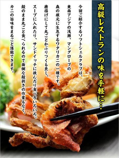 ソフトシェルクラブ 業務用 1kg 10～12尾入 マングローブクラブ