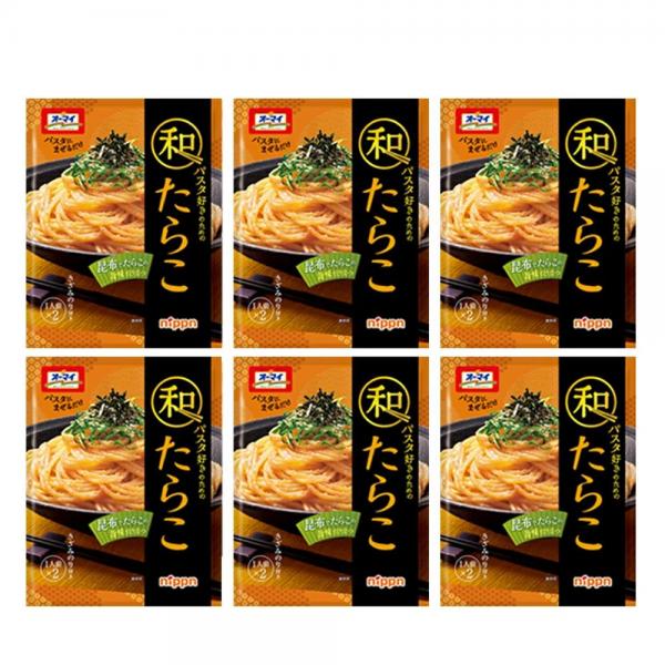 ニップン オーマイ 和パスタ好きのための たらこ（2食入）× 6袋 セット