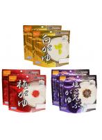  尾西食品 アルファ米 おかゆ 詰め合わせ アソート セット 3種 各2食 計6食 まとめ買い  （ 白がゆ 梅がゆ 塩こんぶがゆ ）