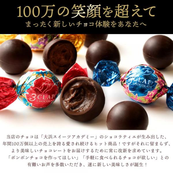 チョコレート チョコ 3CLAP！ CHOCOLATE Happyセット 20個入 （ 全5種類/各4個 ） ［ 送料無料 かわいい スリークラップ チョコレート スイーツ 本格クーベルチュール使用 ］ バレンタイン チョコ バレンタインチョコレート 個包装 子供 2024 かわいい おしゃれ ギフト