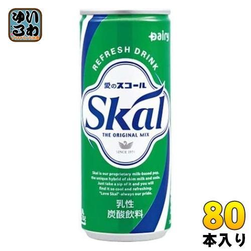 南日本酪農 スコール ホワイト 250ml 缶 80本 （20本入×4 まとめ買い） 炭酸飲料