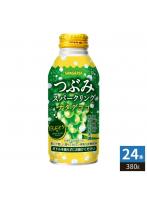 サンガリア つぶみ スパークリング ナタデココ 白ぶどう 380g ボトル缶 24本入 炭酸飲料 白ブドウ