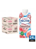伊藤園 不二家ネクター スムージーピーチ 330ml 紙パック 24本 （12本入×2 まとめ買い） 果汁飲料 NECTAR 桃 食物繊維