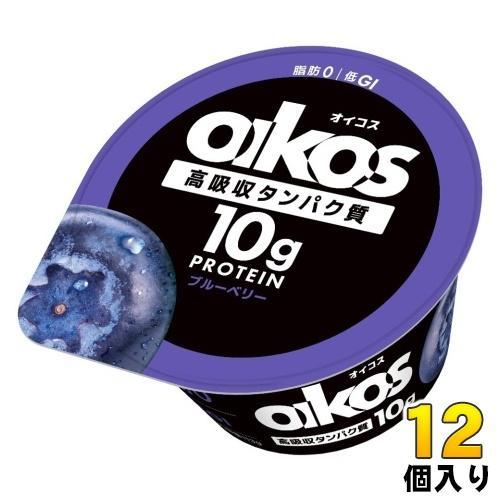 ダノンジャパン ダノン オイコス 脂肪0 ブルーベリー ヨーグルト 113g カップ 12個入 プロテイン 低GI 冷蔵