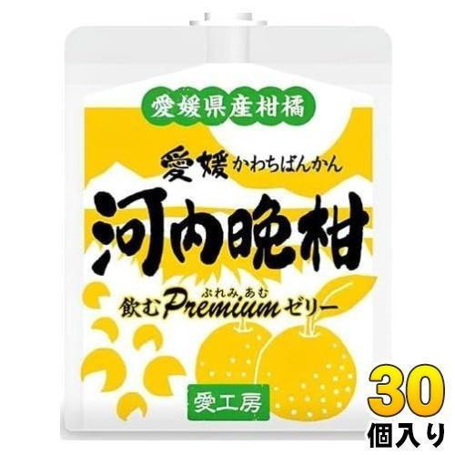 愛工房 飲むぷれみあむゼリー 河内晩柑 180g パウチ 30個入 ゼリー飲料