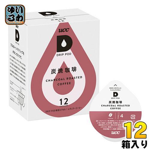 UCC DRIP POD（ドリップポッド） 炭焼珈琲 7g×12杯分 12箱 （6箱入×2 まとめ買い）