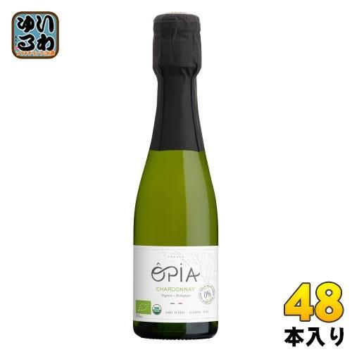 パシフィック洋行 オピア シャルドネ スパークリング オーガニック ノンアルコール 200ml 瓶 48本 （24本入×2 まとめ買い） ノンアル 炭酸飲料