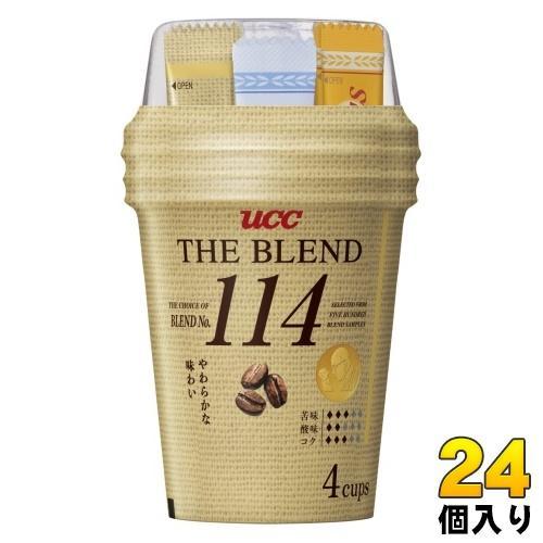 UCC カップコーヒー ザ・ブレンド 114 4杯 24個 （12個入×2 まとめ買い） コーヒー 珈琲 スティックコーヒー インスタントコーヒー 5,738円