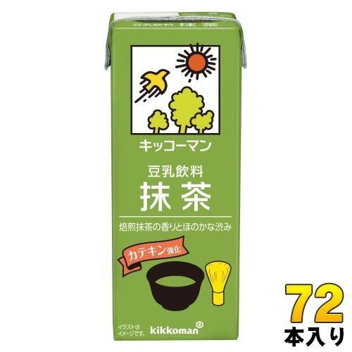 キッコーマン 豆乳飲料 抹茶 200ml 紙パック 72本 （18本入×4 まとめ買い） ダイズ イソフラボン 5,617円