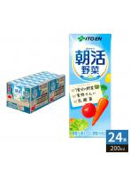 伊藤園 朝活野菜 200ml 紙パック 24本入 野菜ジュース 乳酸菌 食物繊維