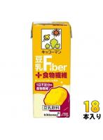 キッコーマン 豆乳飲料 ＋食物繊維 200ml 紙パック 18本入 豆乳 植物性ミルク プラス食物繊維 ファイバー イソフラボン