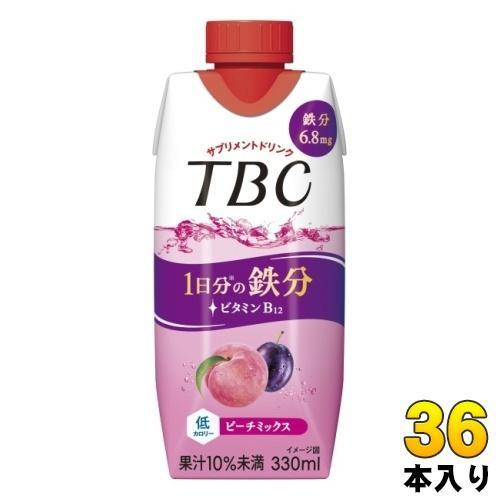 森永乳業 TBC 1日分の鉄分 ピーチミックス 330ml 紙パック 36本 （12本入×3 まとめ買い） 鉄分 サプリ ピーチ