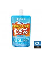 伊藤園 健康ミネラルむぎ茶 アイススラリー 120g パウチ 32個 （16個入×2 まとめ買い） ICE SLURRY カフェインゼロ 凍らせて飲む 麦茶 スパウトパウチ