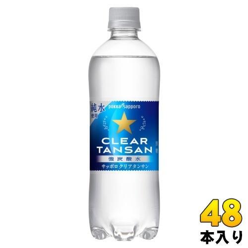 ポッカサッポロ おいしい炭酸水 600ml ペットボトル 48本 （24本入×2 まとめ買い）