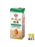 グリコ アーモンド効果 アーモンドミルクラテ 砂糖不使用 200ml 紙パック 72本 (24本入×3 まとめ買い) アーモンド飲料 アーモンドミルク 砂糖不使用