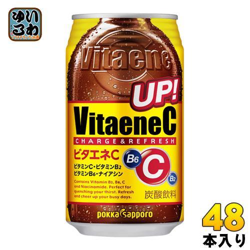 ポッカサッポロ ビタエネC 350ml 缶 48本 （24本入×2 まとめ買い）