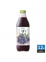 マルカイ 順造選  ブルーベリー 1000ml 瓶 12本 （6本入×2 まとめ買い） 果汁飲料 ブルーベリージュース