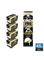 ダノンジャパン オイコスPRO プロテインドリンク 高吸収タンパク質25g リッチバニラ風味 240ml 紙パック 48本 （12本入×4 まとめ買い） oikos プロテイン 乳飲料 脂肪ゼロ 砂糖不使用 必須アミノ酸