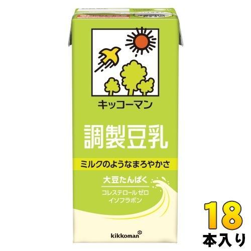 キッコーマン 調製豆乳 1L 紙パック 18本 （6本入×3 まとめ買い） 豆乳 調整 イソフラボン