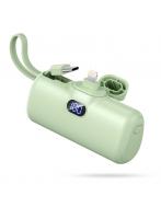 モバイルバッテリー 大容量 超小型 MFi認証品 2台同時充電 6000mAh 軽量 ケーブル内蔵ミニ 便利 オシャモバ 充電器 超軽量