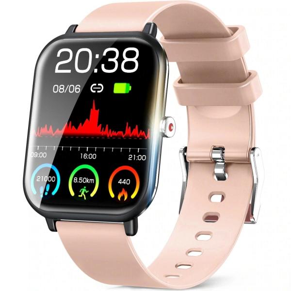 スマートウォッチ 1.9インチ超大画面 心拍 男女兼用 腕時計 IP68防水 GPS連携 LINE 着信通知 睡眠検測 アラーム 時計 腕 軽量 運動モード 歩数 消費カロリー 父の日 ギフト 送料無料