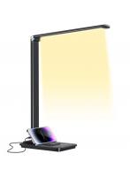 デスクライト led 目に優しい 電気スタンド 卓上ライト 子供 折り畳み式 省エネ 5段調色 無段階調光 タッチセンサー タイマー 読書灯 省エネ