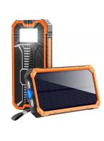 【防災備品】 モバイルバッテリー ソーラー 大容量 15000mAh 軽量 充電器 2台同時充電 iPhone/Android対応 急速充電 PSE認証済 地震 防災 敬老の日 プレゼント