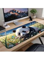 マウスパッド デスクマット パンダ かわいい 癒し系 大型30×60cm 大判 マウスパッド プレイマット ゲーミング対応 滑り止め加工 厚手クッション PC用 オフィス 在宅ワーク デスクアクセサリー