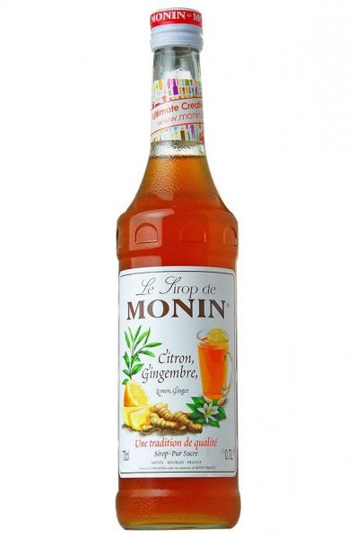 MONIN モナン レモンジンジャー・シロップ 700ml×6本ノンアルコール シロップ