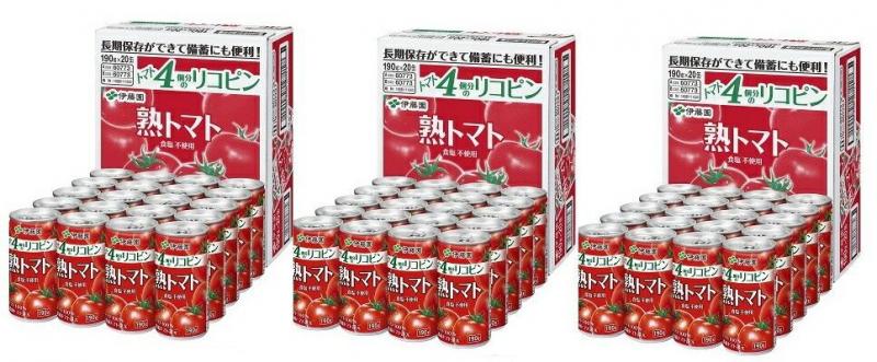 伊藤園 熟トマト 190g×60本トマトジュース トマト飲料  ITOEN  とまと tomato 4,843円