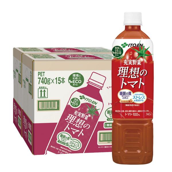 伊藤園 理想のトマト 740ml×2ケース 30本