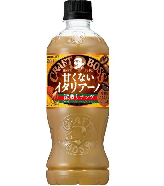 サントリー クラフトボス 甘くないイタリアーノ 深煎りナッツ 500ml×1ケース/24本