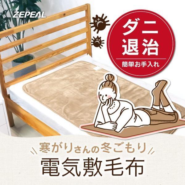 ゼピール 電気敷毛布 シャンパン DM-Y10FSM-CN