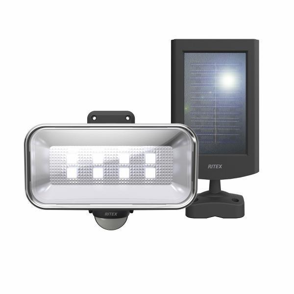 ムサシ 5Wワイドフリーアーム式 LEDソーラーセンサーライト S-50L