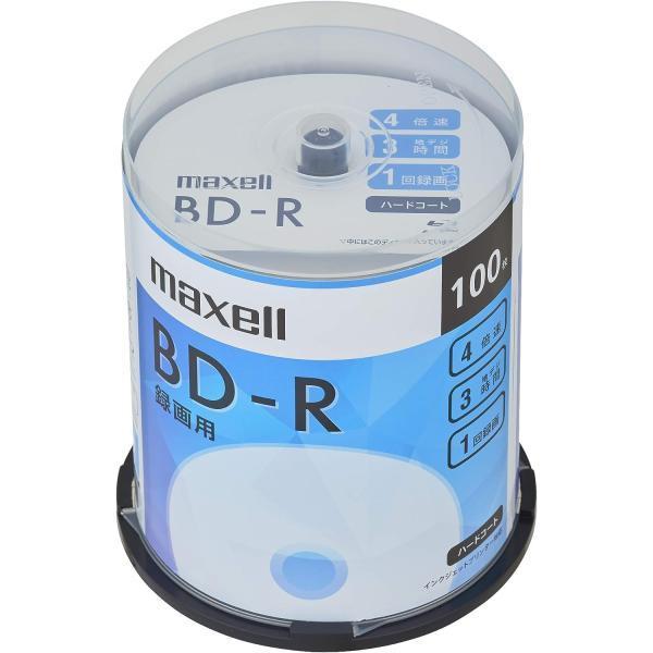 マクセル 録画用BD-R 100枚 25GB インクジェットプリンター対応 BRV25SIWP.100SP