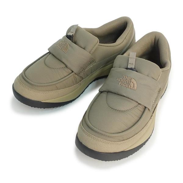 22cm ザ ノースフェイス THE NORTH FACE ヌプシ ローファー NUPTSE LOAFER  NF52575 MK マッシュルーム×TNFブラック