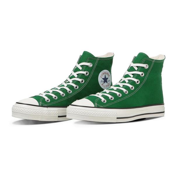 24.5cm（5.5US inch） コンバース CONVERSE スニーカー メンズ レディース ハイカット キャンバス オールスター J HI ツリーグリーン 緑 CANVAS ALL STAR J HI 日本製