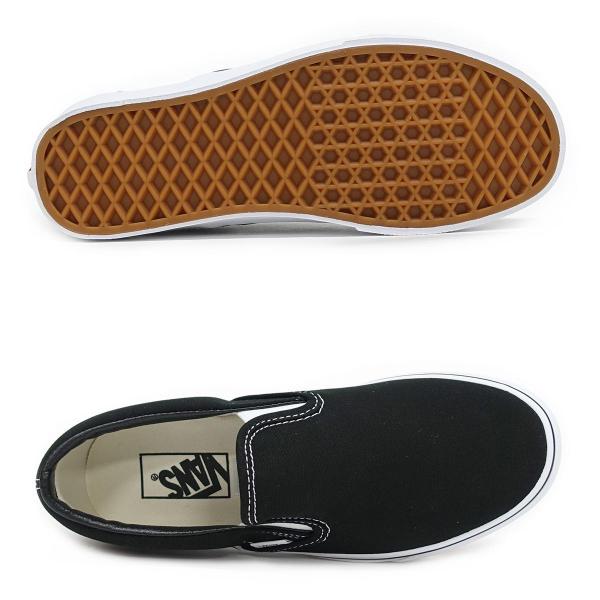 27.5cm バンズ VANS スニーカー メンズ レディース クラシック スリッポン VN000EYEBLK ブラック Classic Slip-On 黒 定番  海外企画 スケートボード