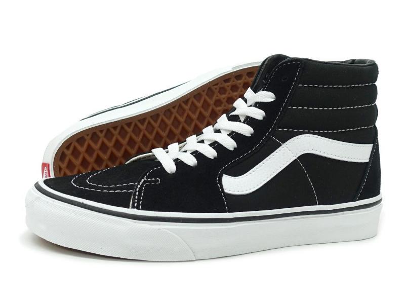 23.5cm バンズ VANS メンズ レディース ハイカット スケートハイ SK8-HI ブラック/ホワイト VN000D5IB8C 黒 定番 ヴァンズ 海外企画