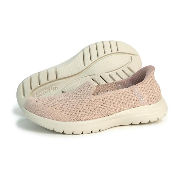 24cm SKECHERS スケッチャーズ スニーカー レディース スリップインズ オンザゴー フレックス セレステ 136180 BLSH ブラッシュピンク ON-THE-GO FLEX CELESTE