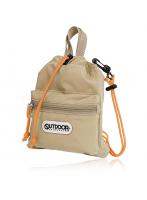アウトドアプロダクツ エアタッチナイロン ドローストリングポーチ OUTDOOR PRODUCTS ベージュ
