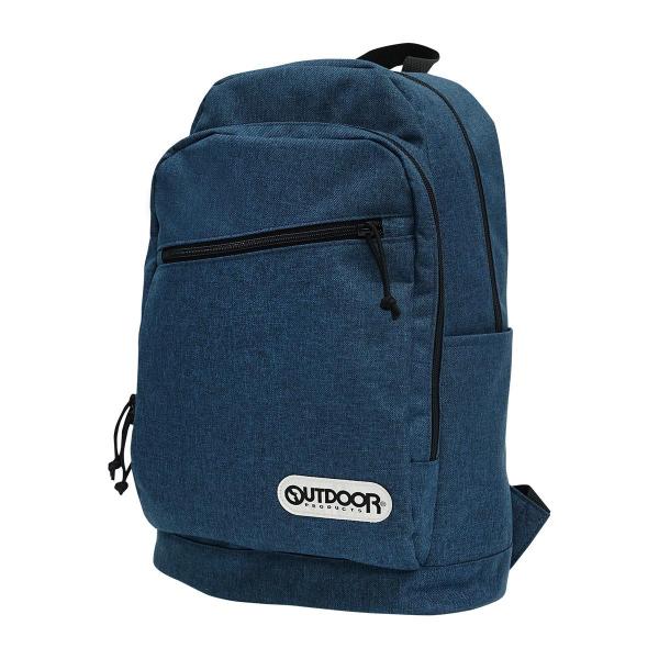 アウトドアプロダクツ  リュック ヘザー 無地 杢 通勤 通学 鞄 バッグ 大容量 A4収納 19L ネイビー（ヘザー）