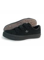 27.0cm（8.5US inch） コンバース CONVERSE スニーカー メンズ レディース ローカット ワンスター スエード V-3 ブラックモノクローム ベルクロ ベルトタイプ ONE STAR SUEDE V-3