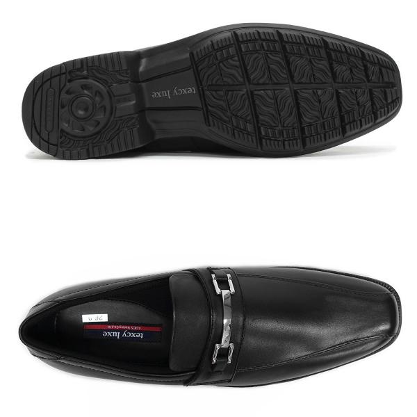 28cm ビジネスシューズ texcy luxe テクシーリュクス TU-7771 ブラック 黒 アシックス商事 3E 本革 就活 入社式 入学式 フォーマル リクルート 紳士靴 入社祝 父の日