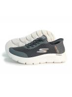 26cm SKECHERS スケッチャーズ スニーカー スリップインズ ゴーウォーク フレックス ハンズ アップ 216324WW GRY グレー エクストラワイド 幅広