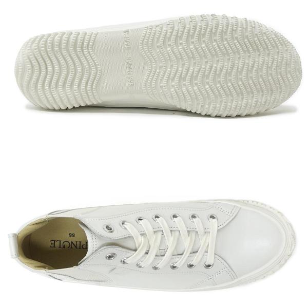 LL（27.5cm） SPINGLE スピングル スニーカー SP-442 ホワイト/ホワイト メンズ レディース 革 カンガルーレザー  定番 日本製 スピングルムーブ