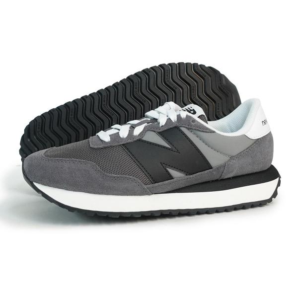 23cm ニューバランス new balance メンズ レディース ランニング スタイル シューズ 運動靴 NB M237 21W D グレイ/ブラック